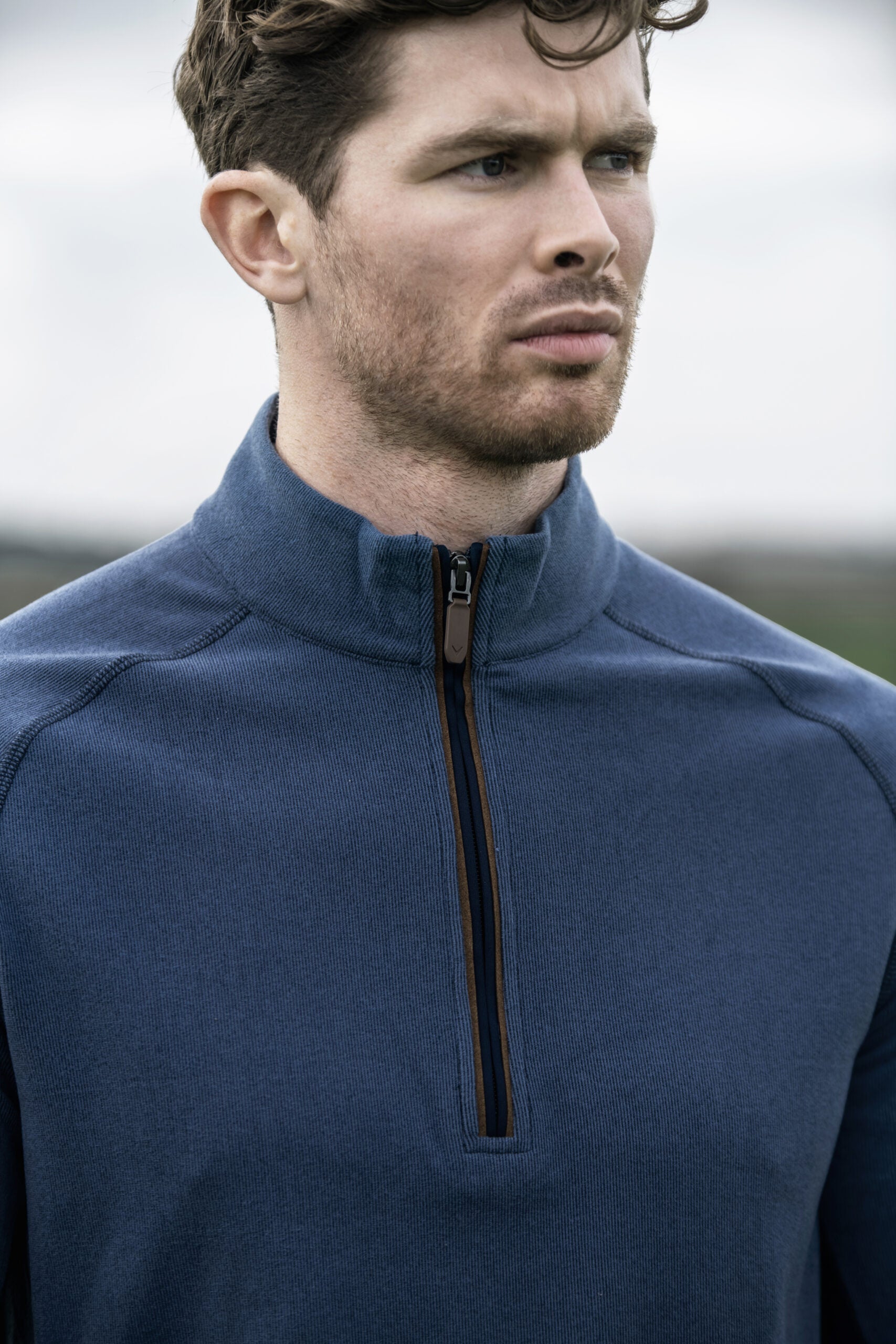 Callaway Brushed Rib 1/4 Zip Pullover