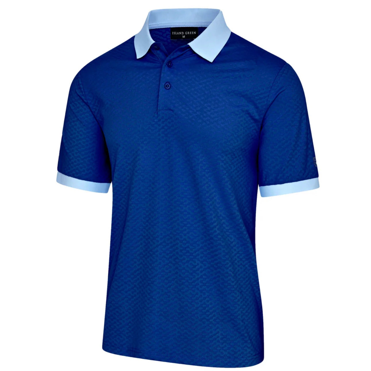 Island Green Jacquard Golf Polo Shirt