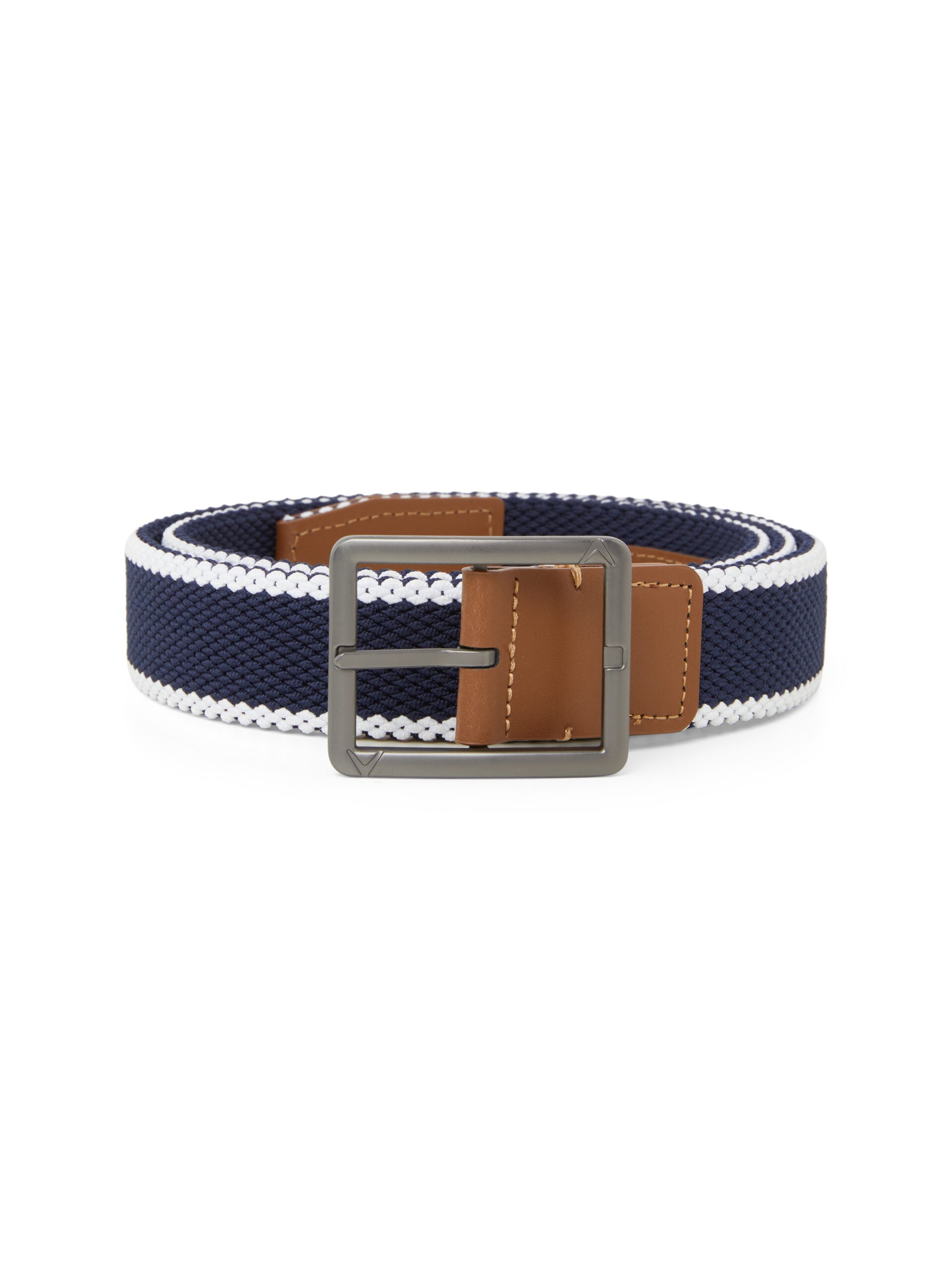Callaway Striped Stretch Braided Belt