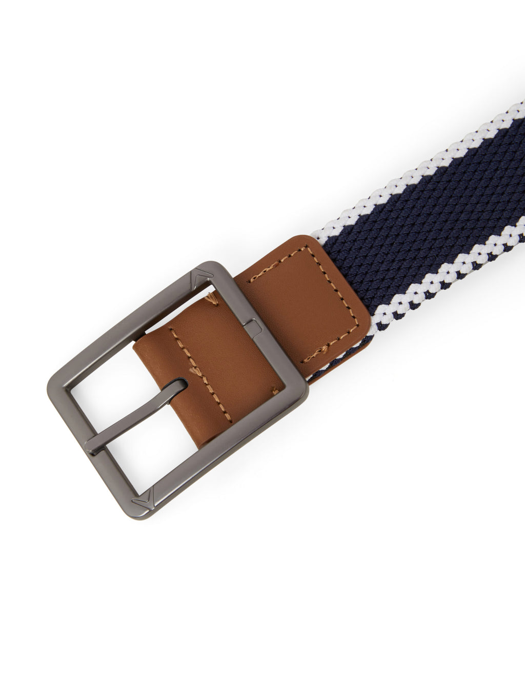 Callaway Striped Stretch Braided Belt