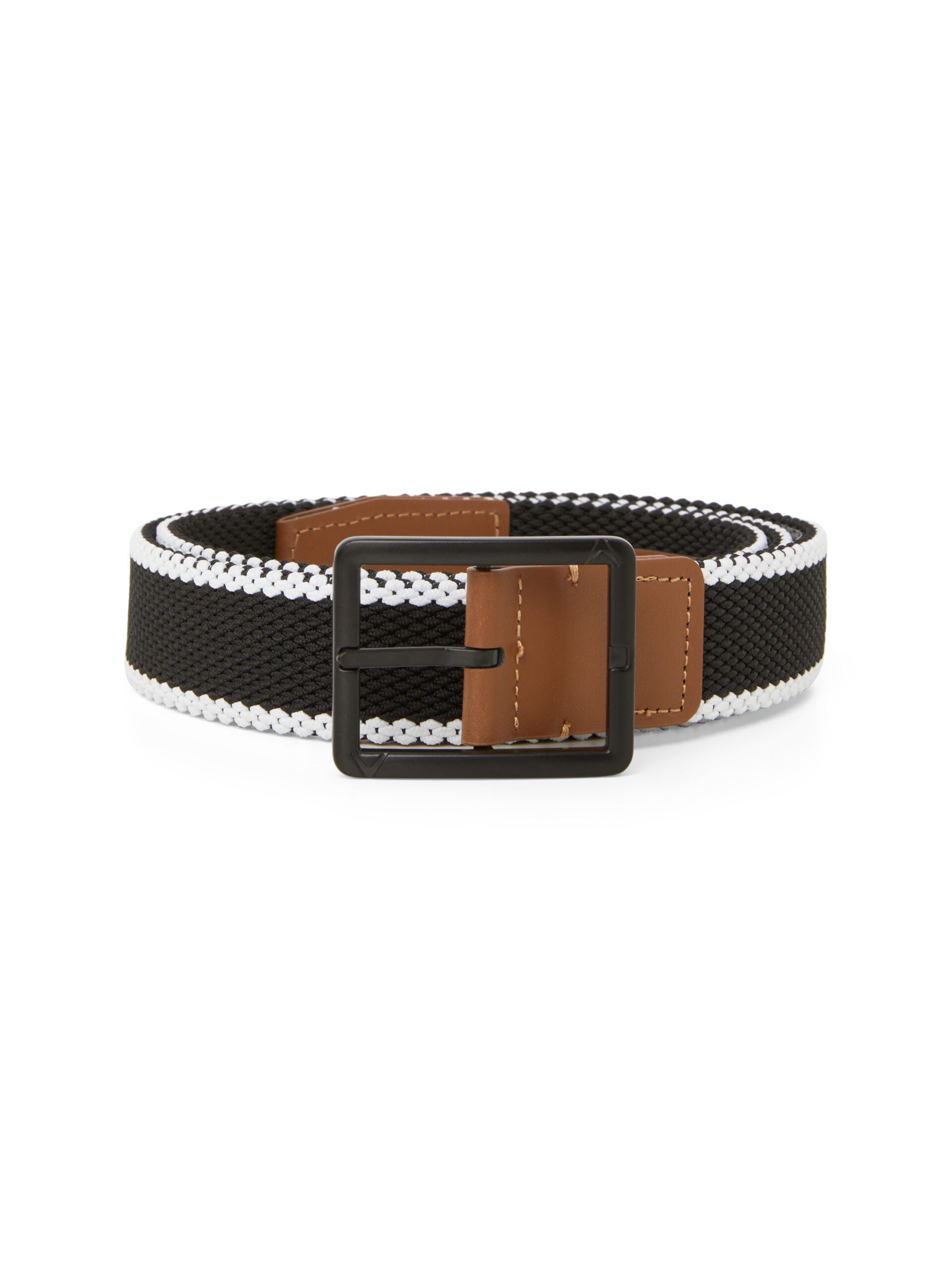 Callaway Striped Stretch Braided Belt