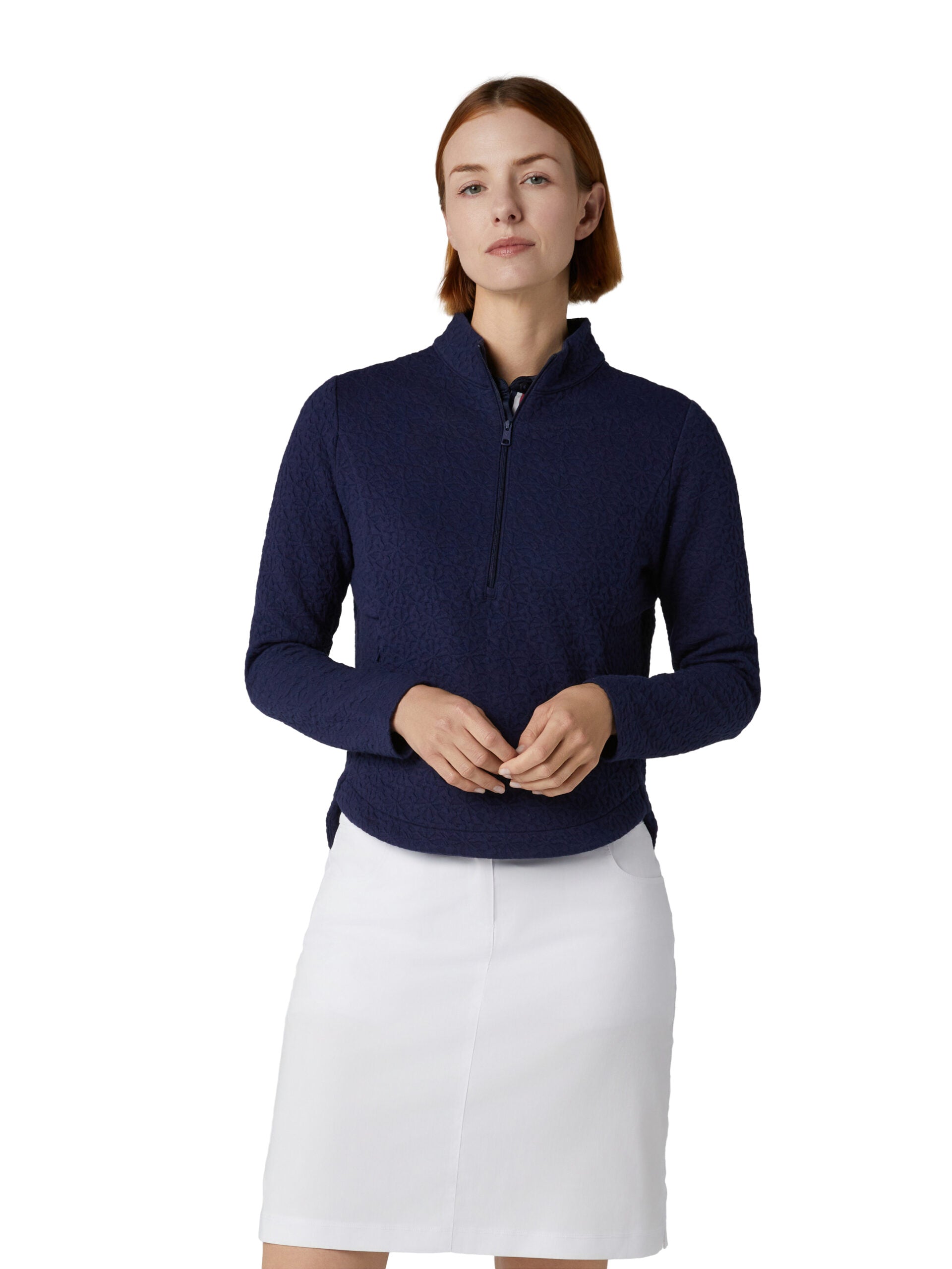 Callaway Ladies 1/2 Zip Quilted Knit Pullover