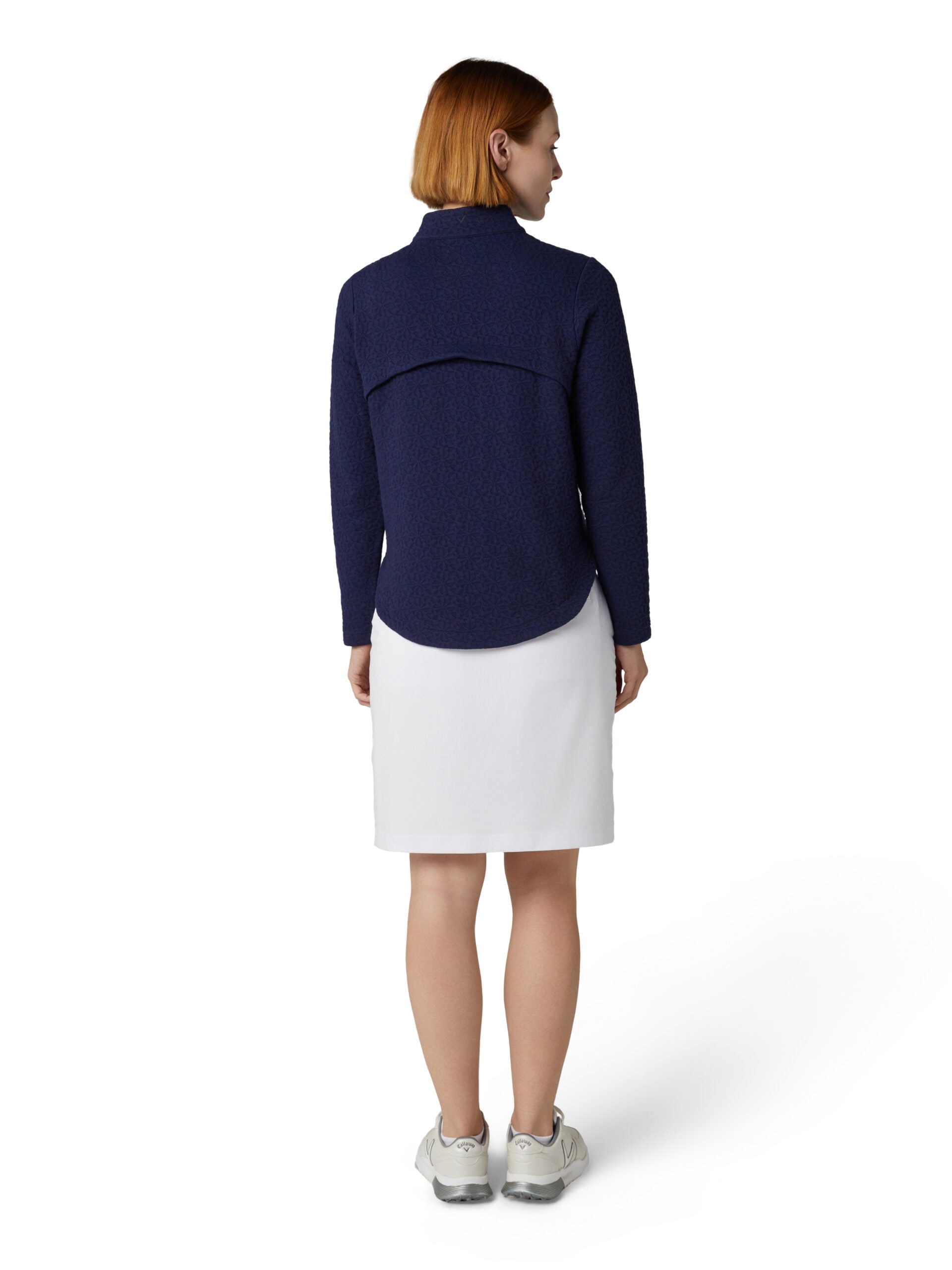 Callaway Ladies 1/2 Zip Quilted Knit Pullover