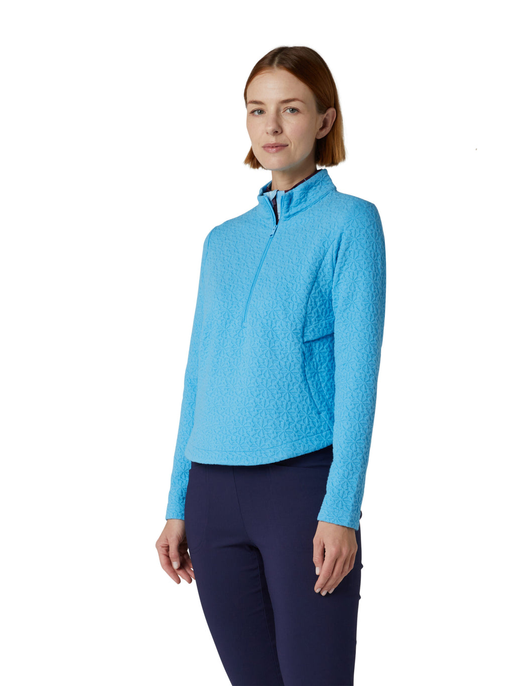 Callaway Ladies 1/2 Zip Quilted Knit Pullover