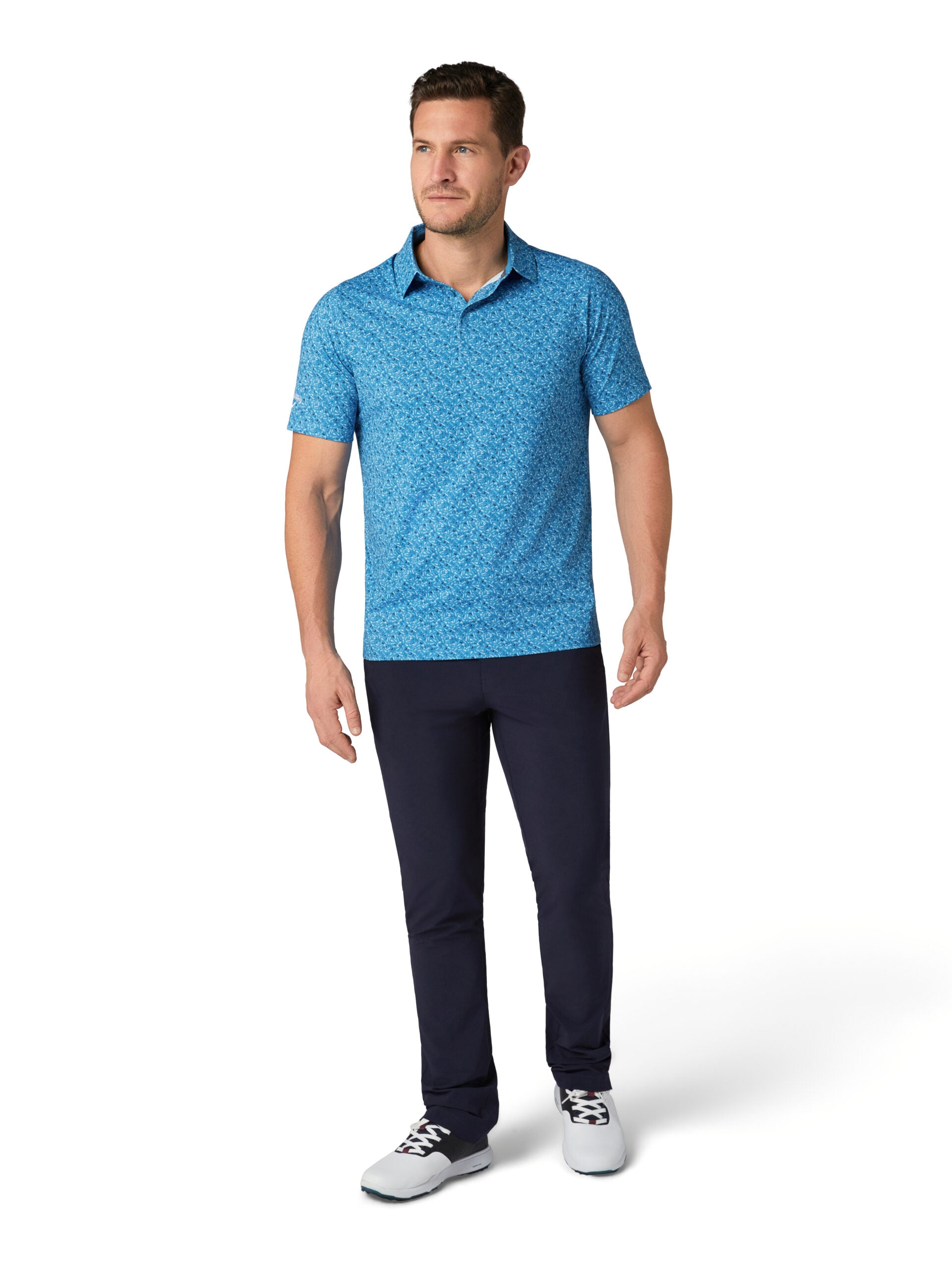 Callaway Novelty Confetti Print Polo