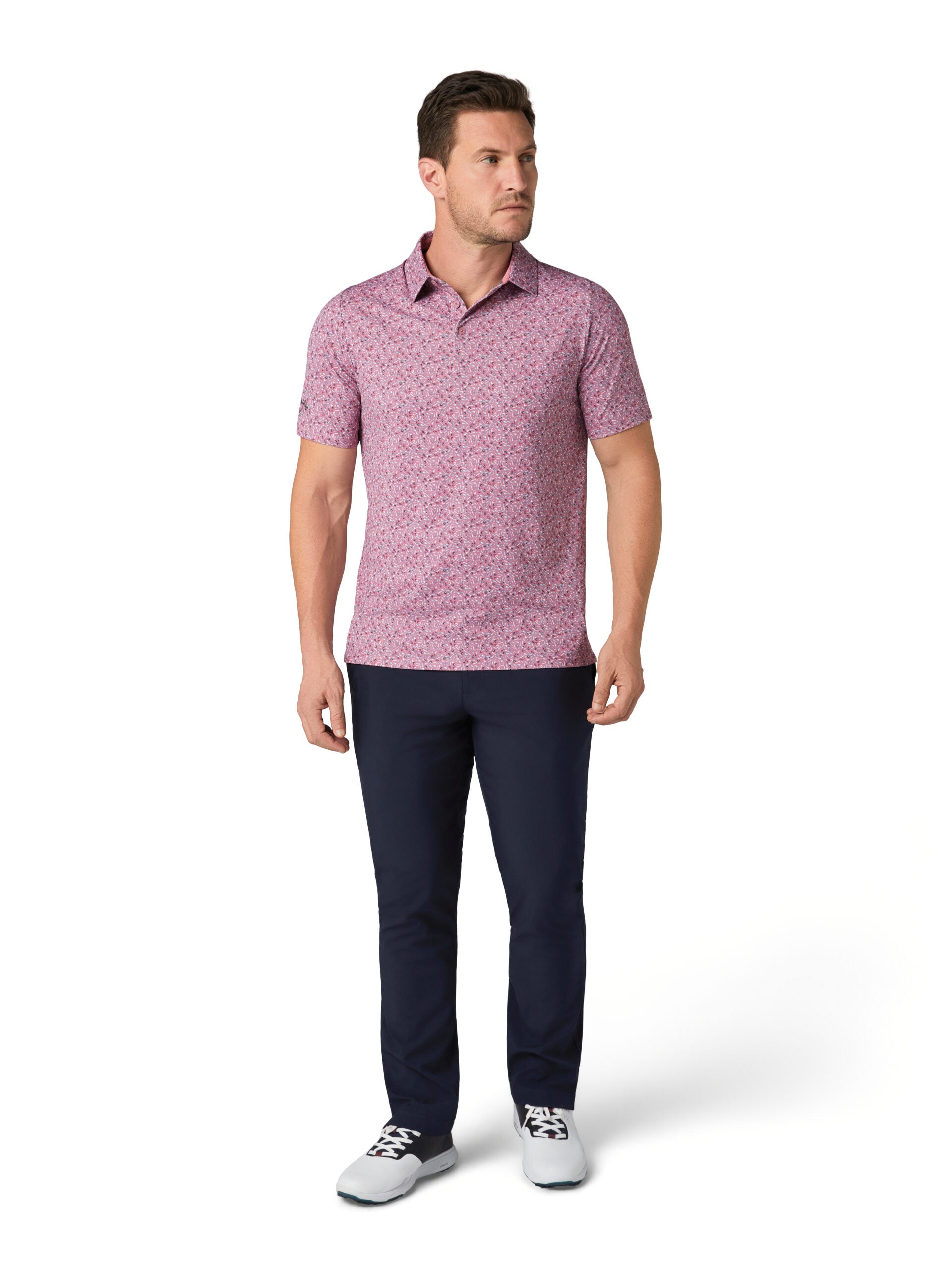 Callaway Novelty Confetti Print Polo