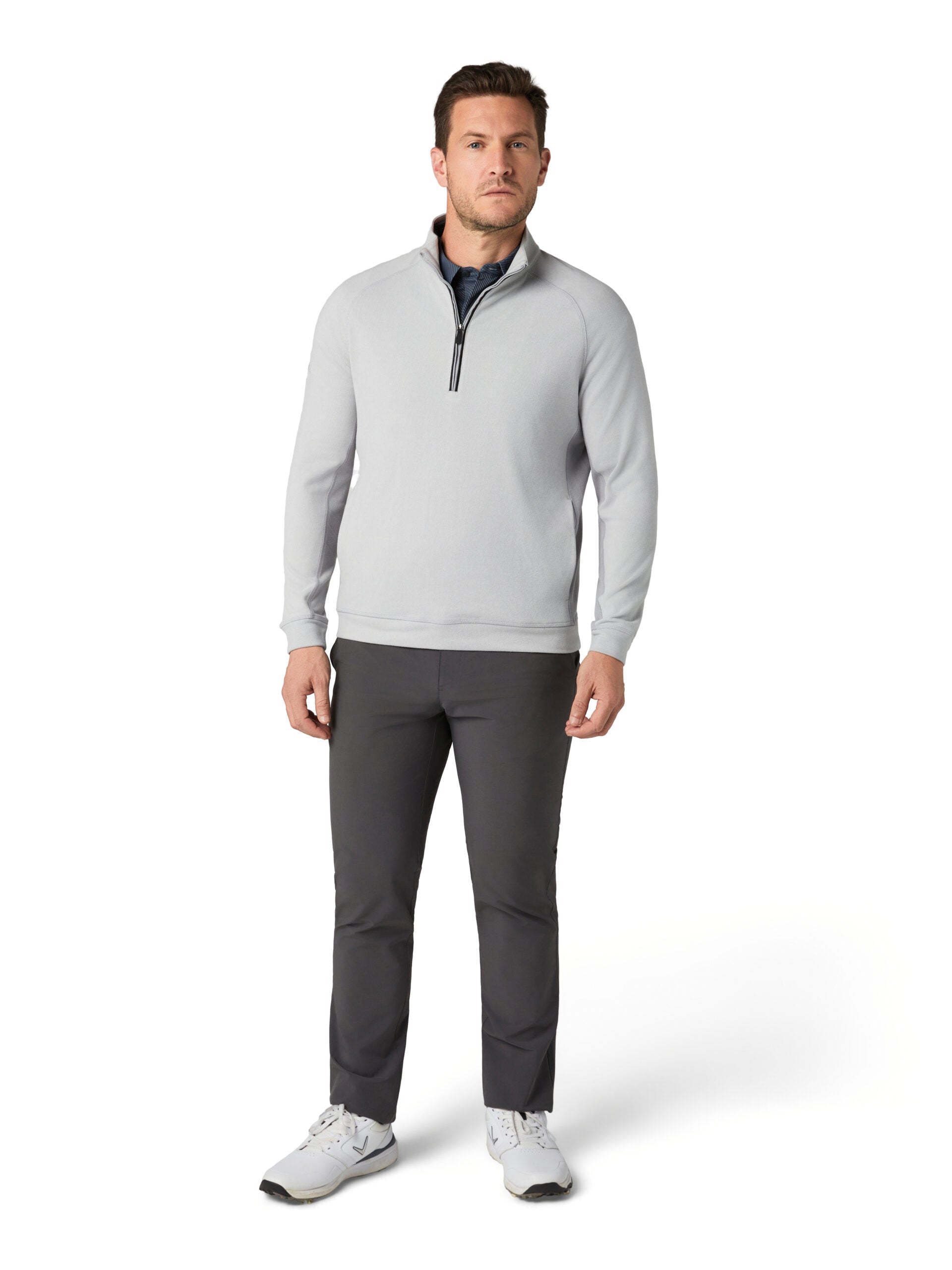 Callaway Brushed Rib 1/4 Zip Pullover